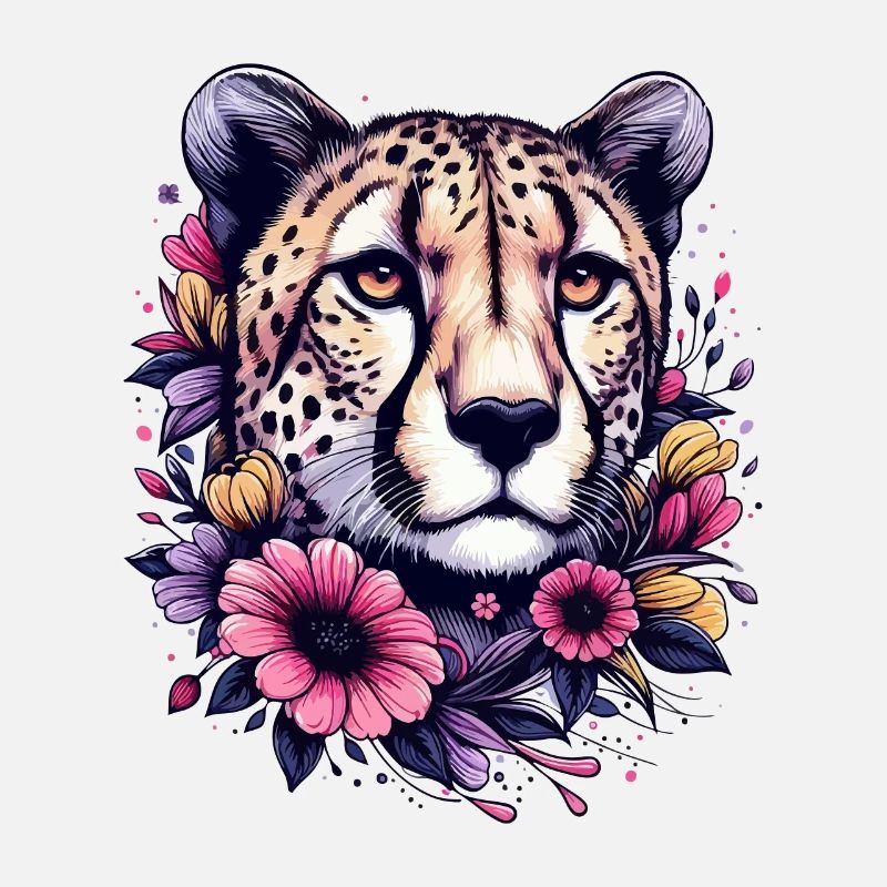 Guépard Fleurs de guépard