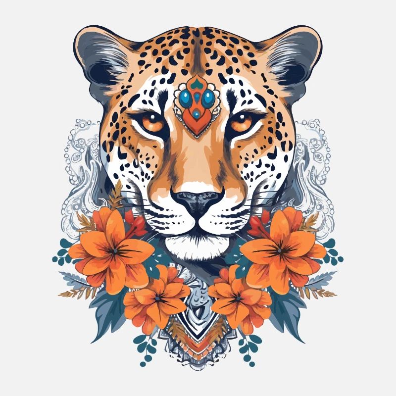 Guépard Fleurs de guépard