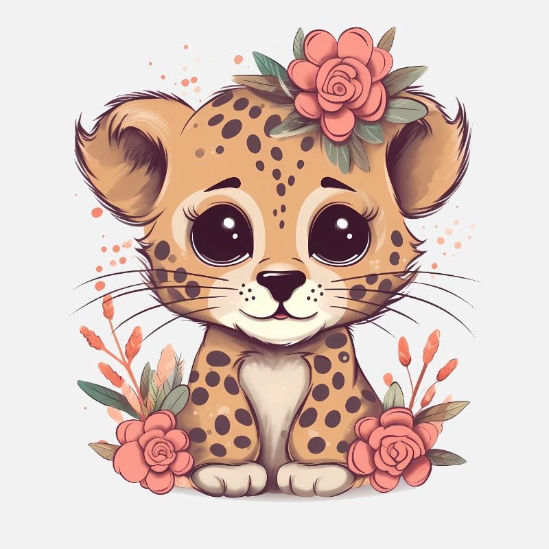Guépard Fleurs de guépard