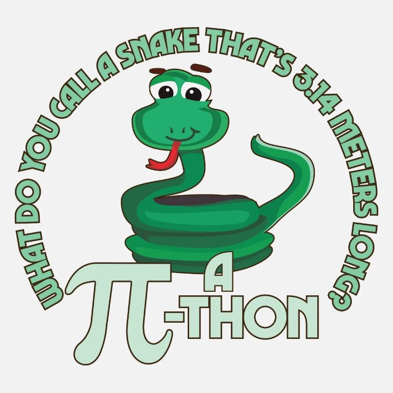 Math Pun Pi-thon Drôle Serpent Mathématiques Meme