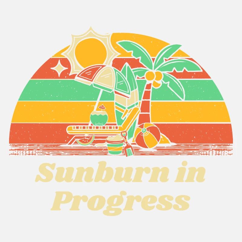 Sunburn in Progress Sunbathing Beach Tanning