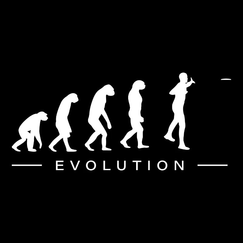 Discgolf Discgolfer Evolution Entwicklung