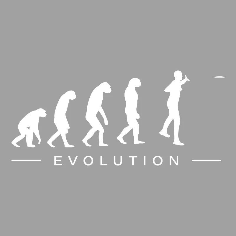 Discgolf Discgolfer Evolution Entwicklung