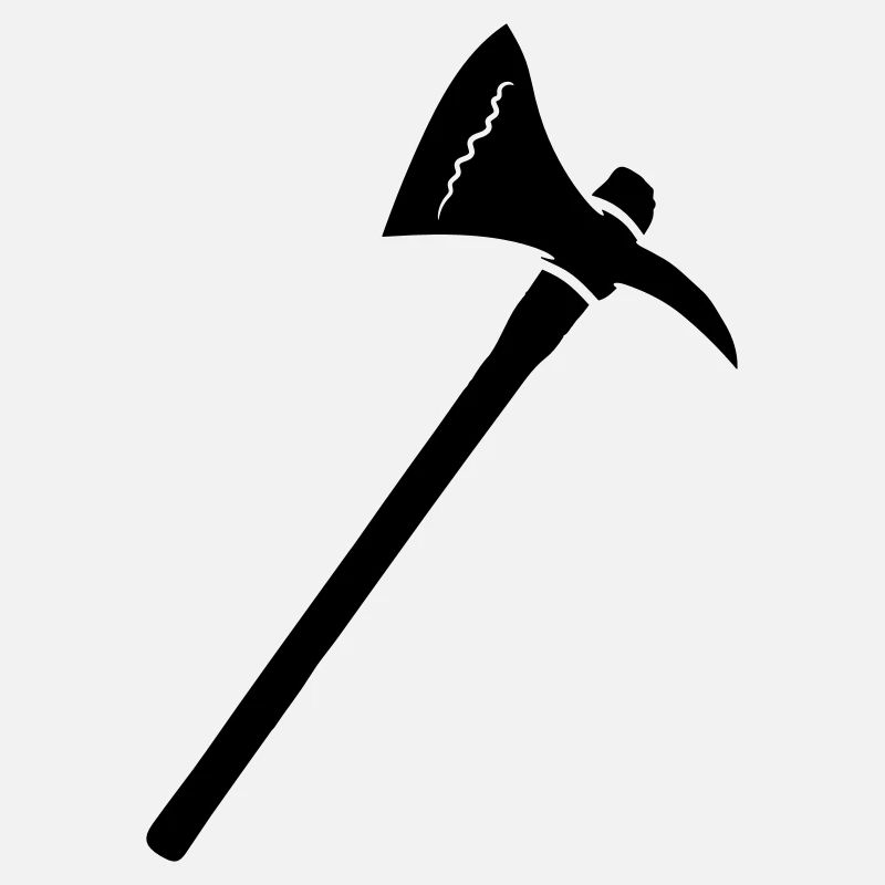 Hache noire Hulkfälleraxt Bûcheron Pioche du bois