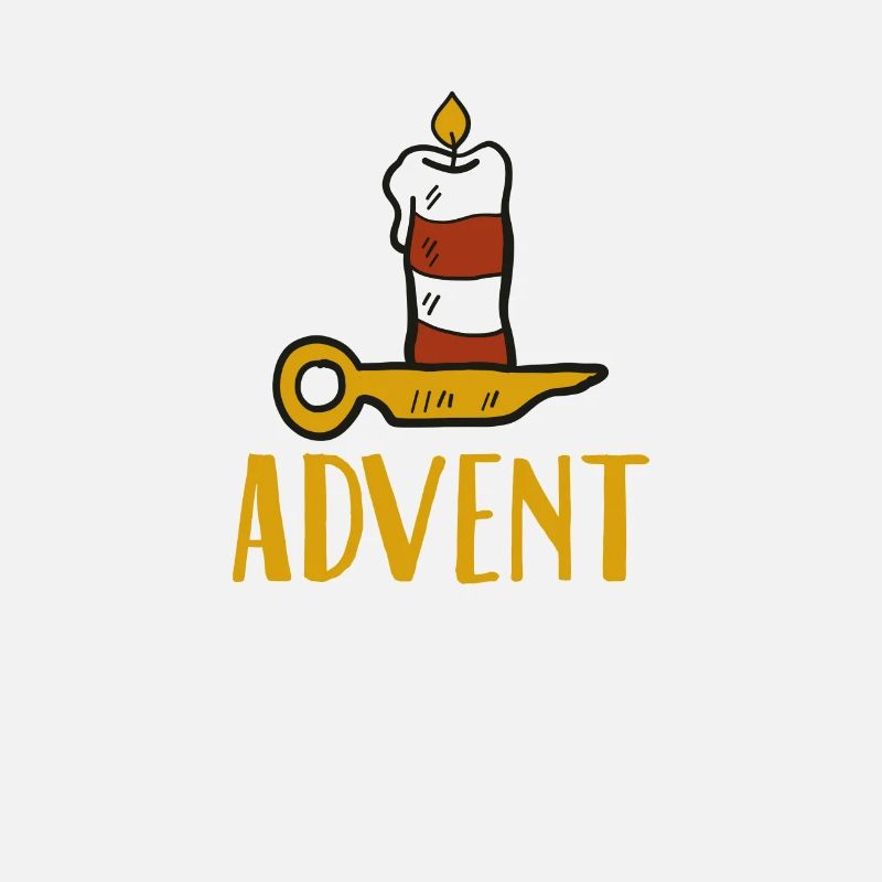 Advent One Candle Saison de Noël Countdown Cool