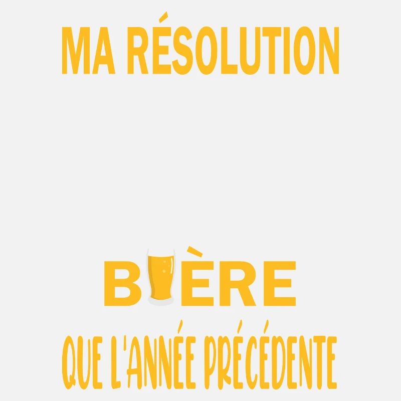 Ma résolution cette année boire plus de bière