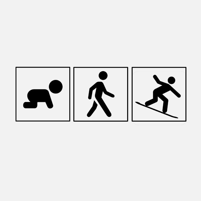 Snowboarder Evolution cadeau Snow Boarder