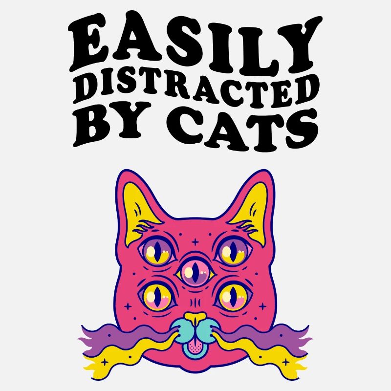 Easily Distracted By Cats Katze Katzen Cat