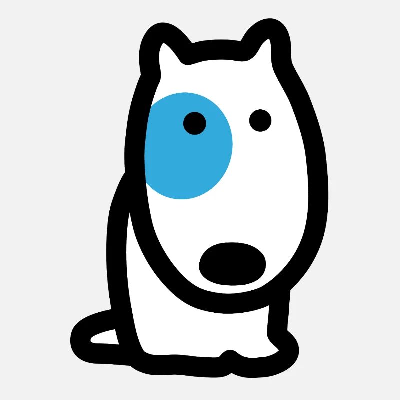CORSO LE CHIEN à l'oeil bleu (face)