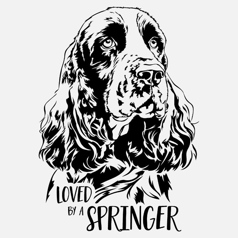 Loved by a Springer Spaniel Hund Hunde Wilsigns