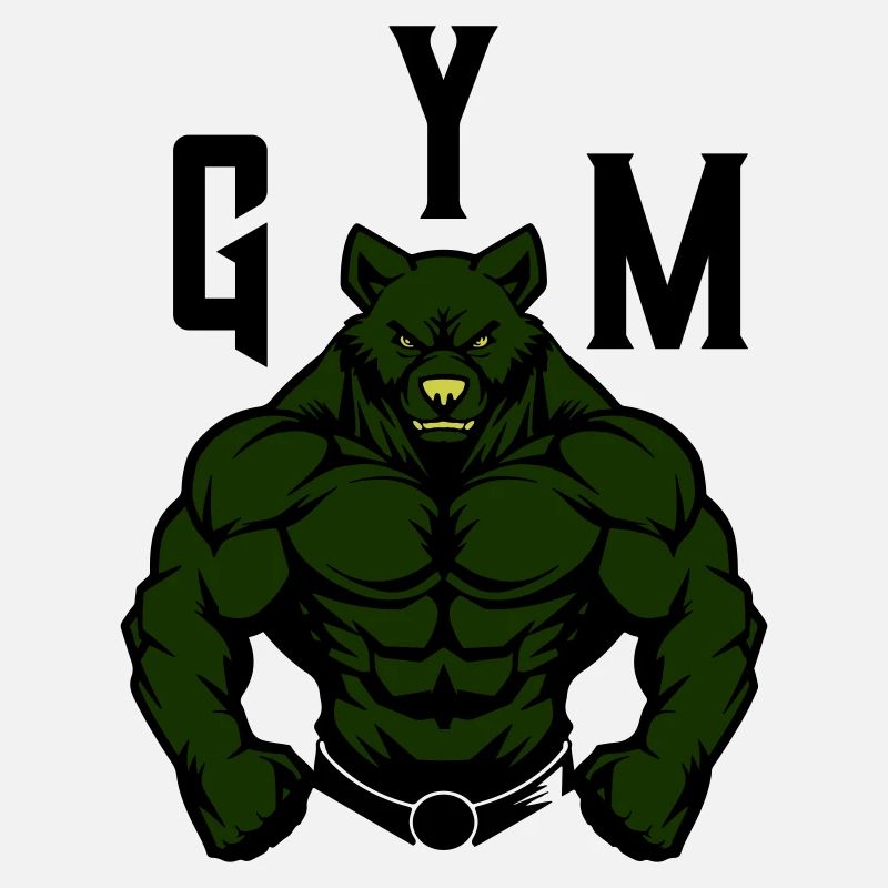 Bear Comic Gym Beast