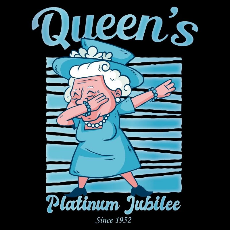 British Queen Dabbing Monarchy Platinum Jubilee