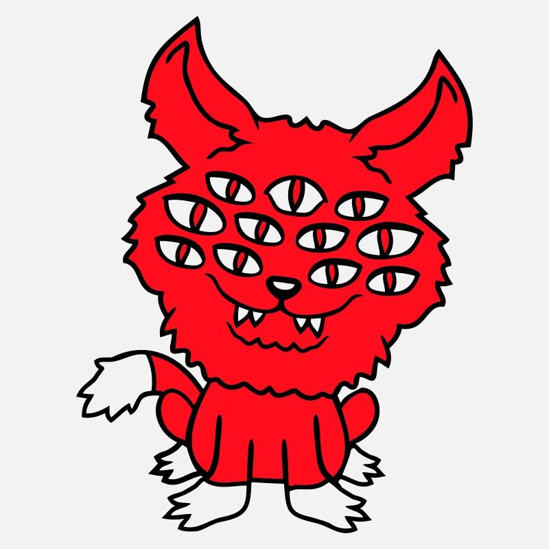 Cat Demon Many Eyes Devil Hell Evil Monster