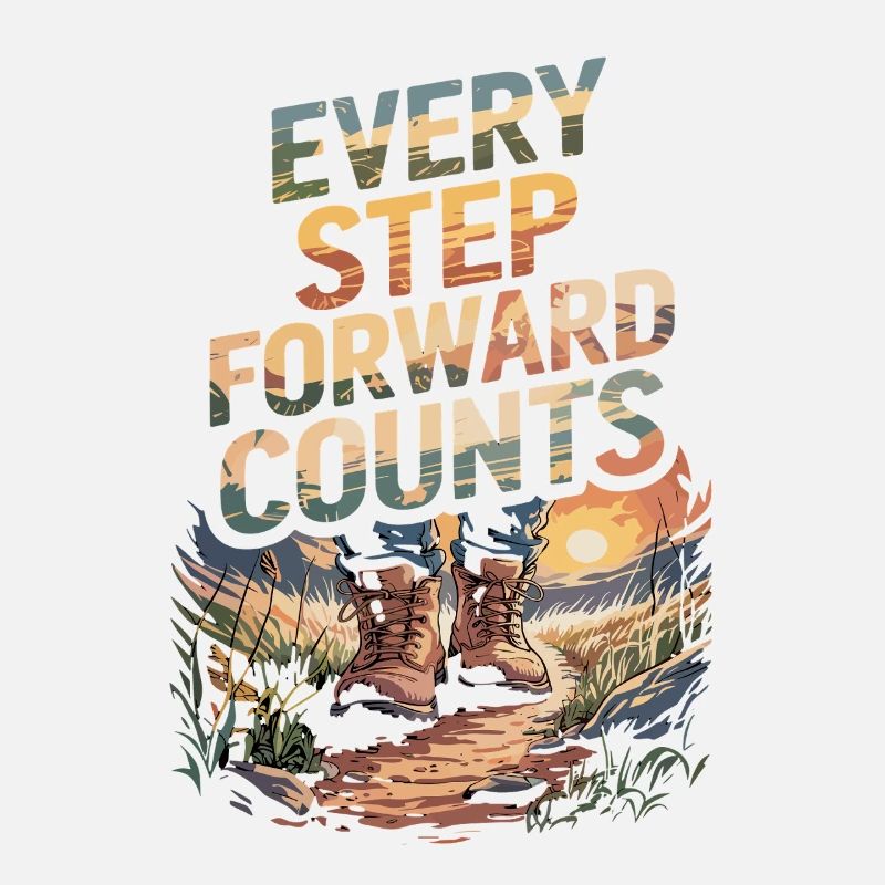 Every step forward counts Nature Hiking