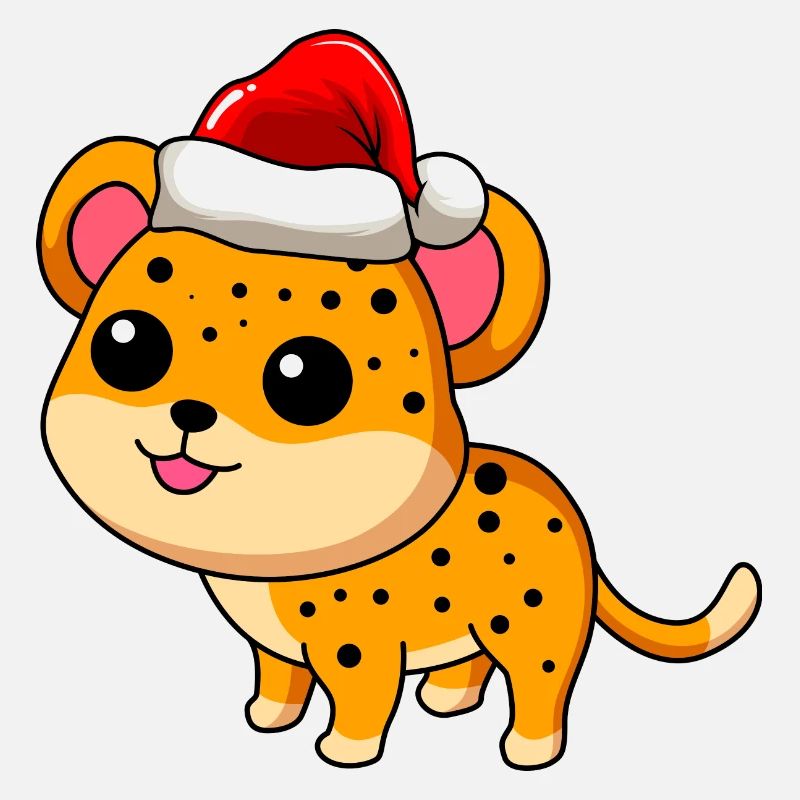 Léopard Comic Christmas