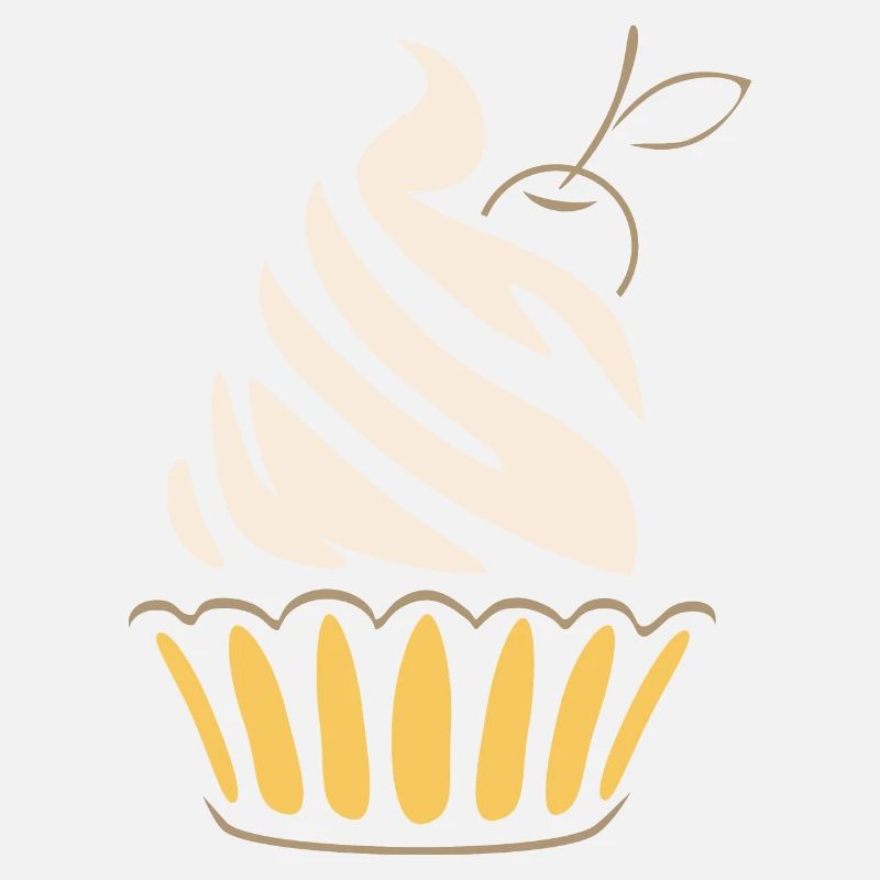 Stylized cupcake