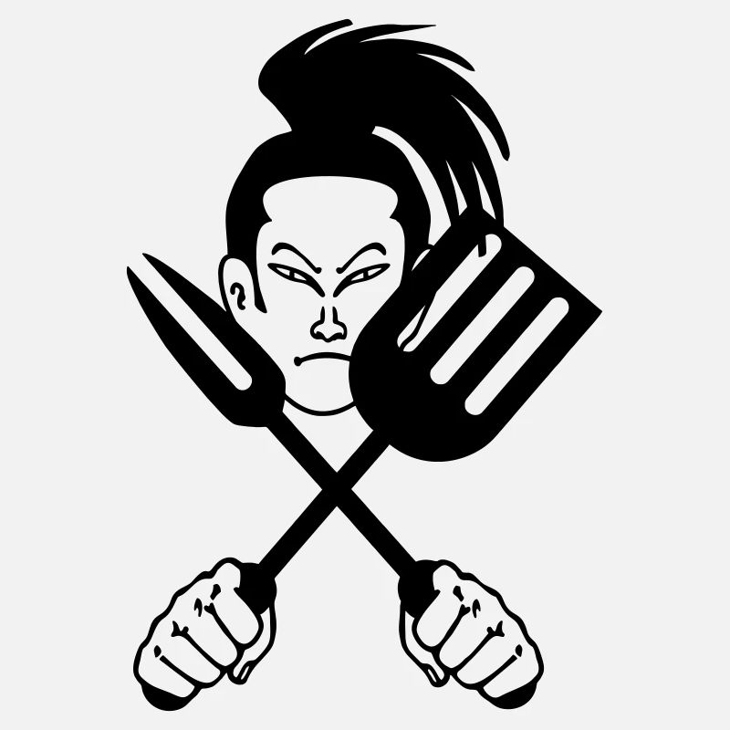 Cuisinier samouraï japonais