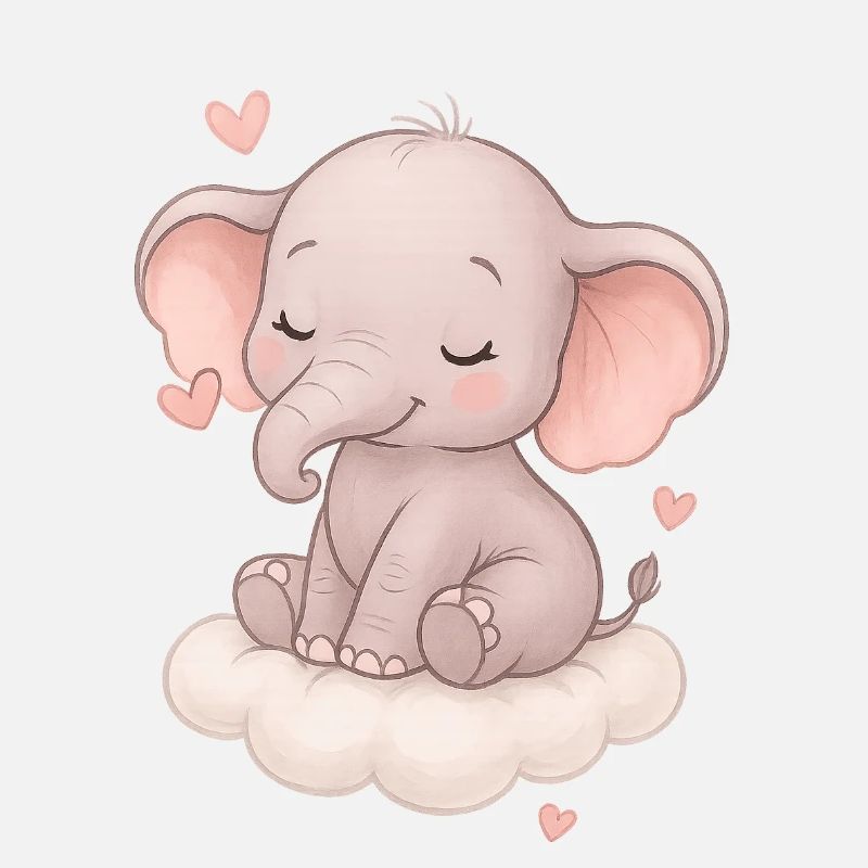 Mignon bébé éléphant