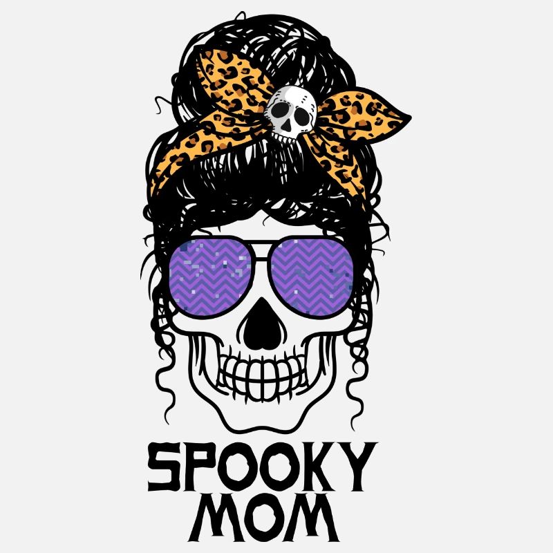 Spooky Mom - Messy Bun