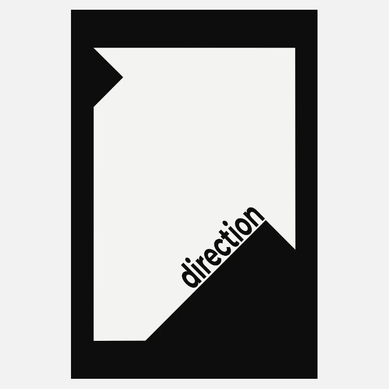 Direction Poster Black – Minimal Statement