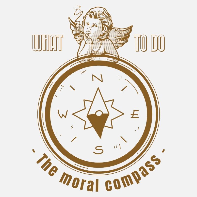The moral compass makes you think a little bit