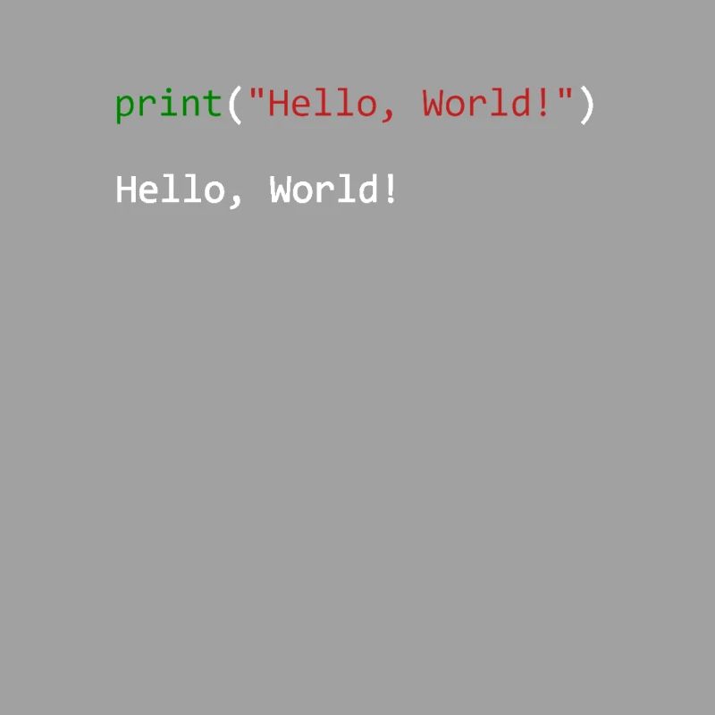 Hello World lustiges Geschenk Python Programmierer