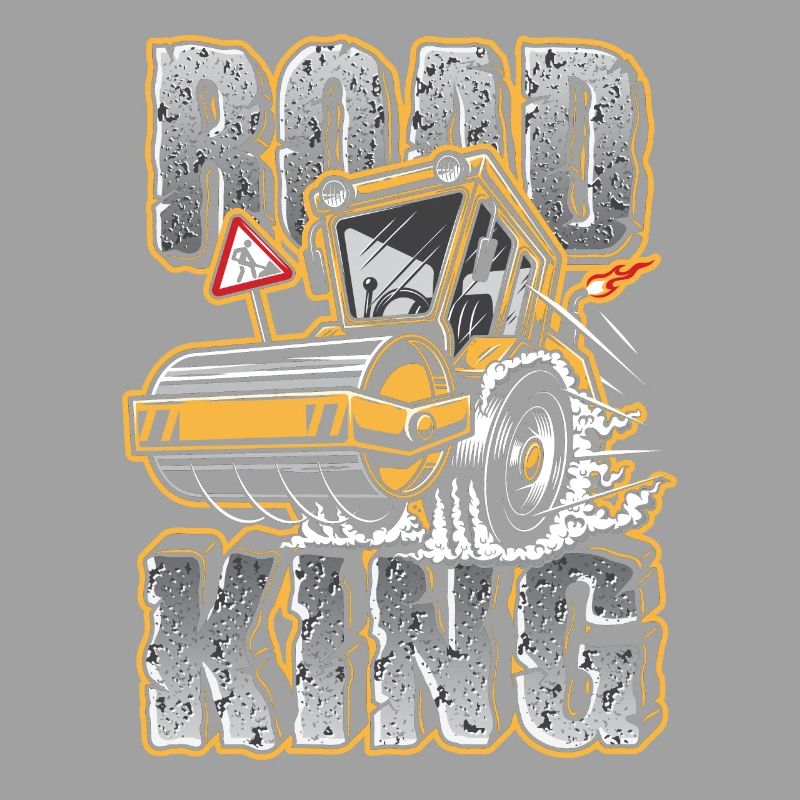Construction worker road construction construction roller gift