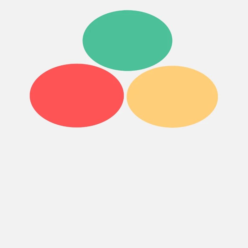 Trois points- Vert- Rouge- Jaune