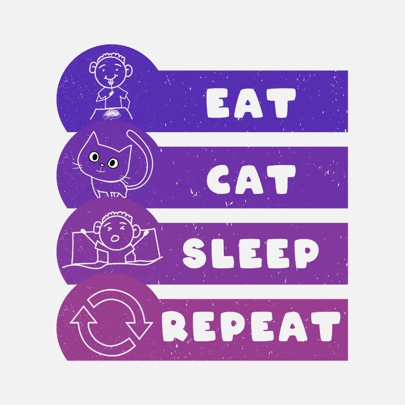 Manger Chat Dormir Répéter