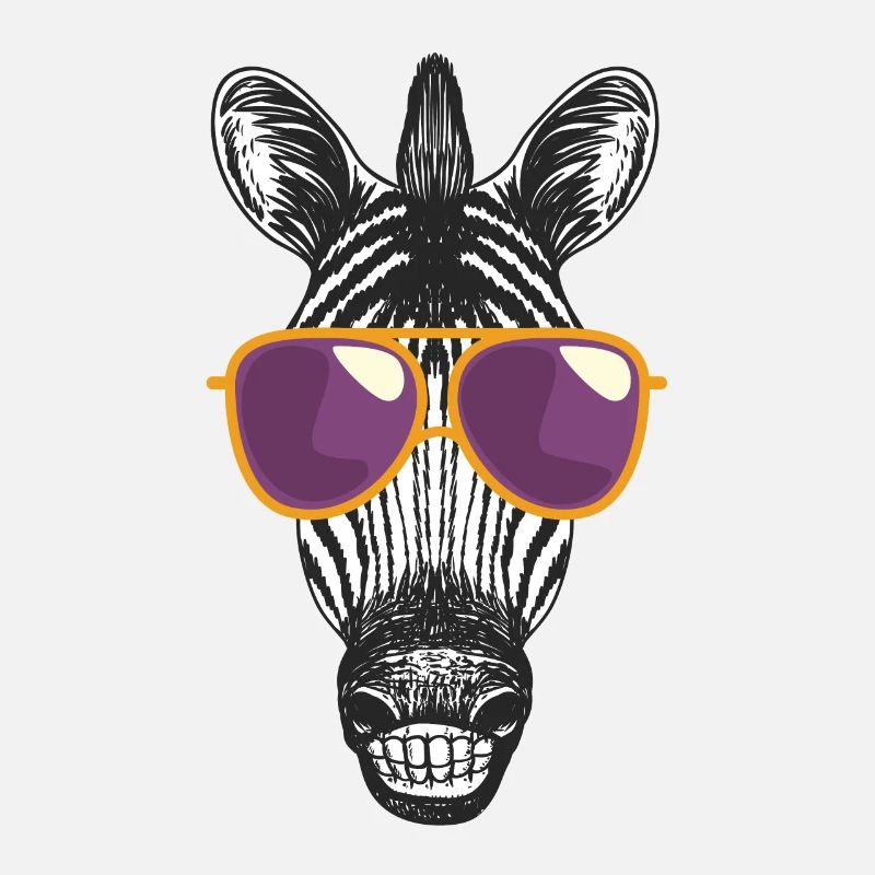 Zebra Mit Sonnenbrille