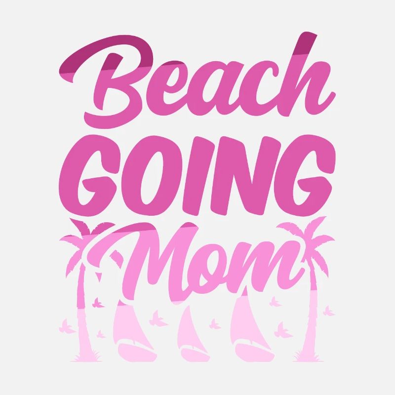 Visite de plage mère vacances à la plage
