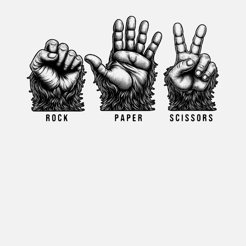 Ciseaux à papier de roche