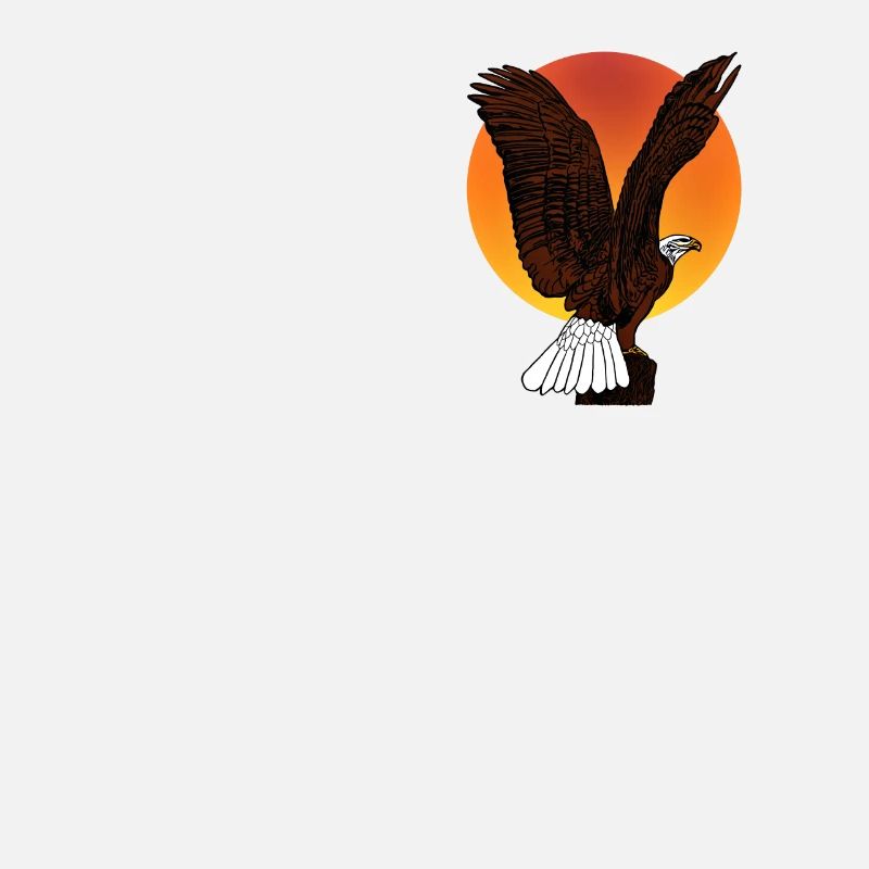 Pygargue à tête blanche - Aigle oiseau Design graphique