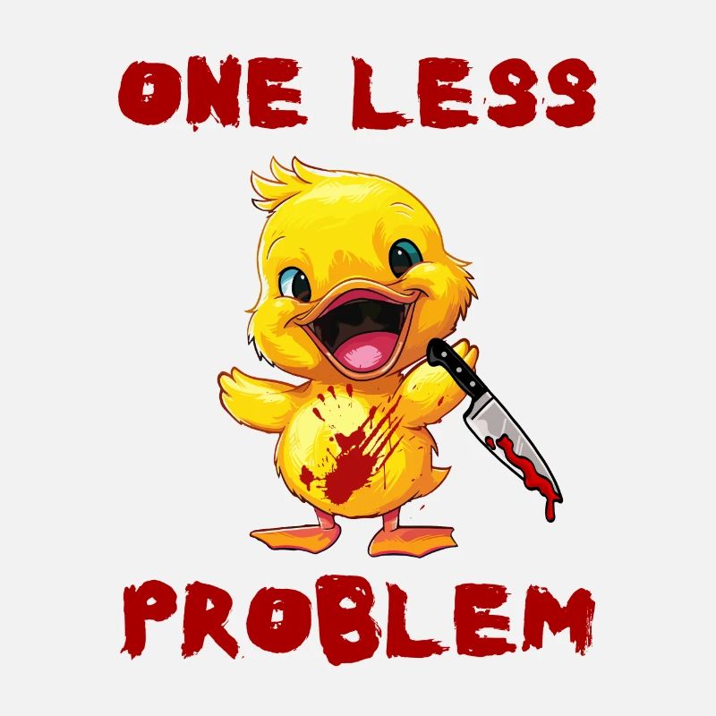 Duck with Knife - One Problem Less Fun
