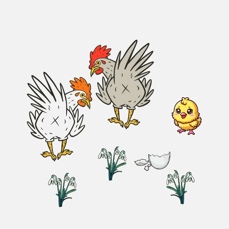 Chicken Chickens Poultry Chicks Spring Easter Child