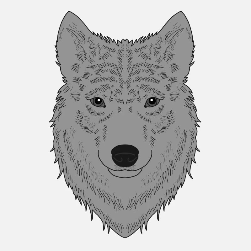Conception graphique de visage de chien