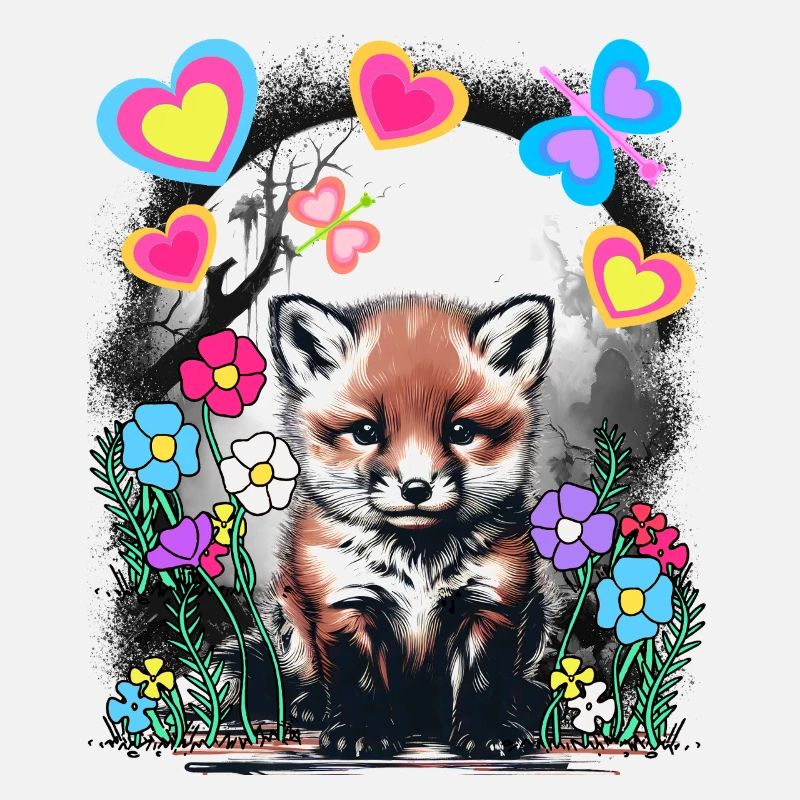 Spring Retro Fox Foxes Spring Beginning