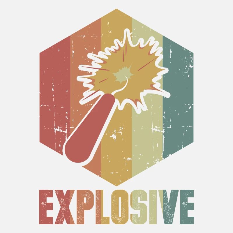 Dynamite Explosion Retro Cool Gift
