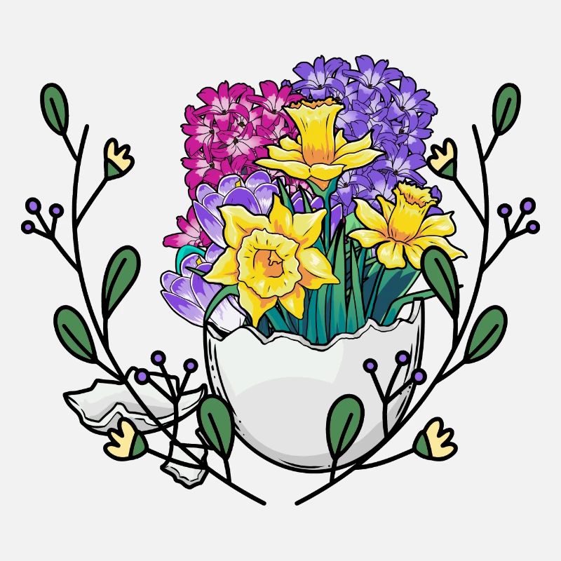Spring Nature Wilderness Easter Egg Happy Easter Flower