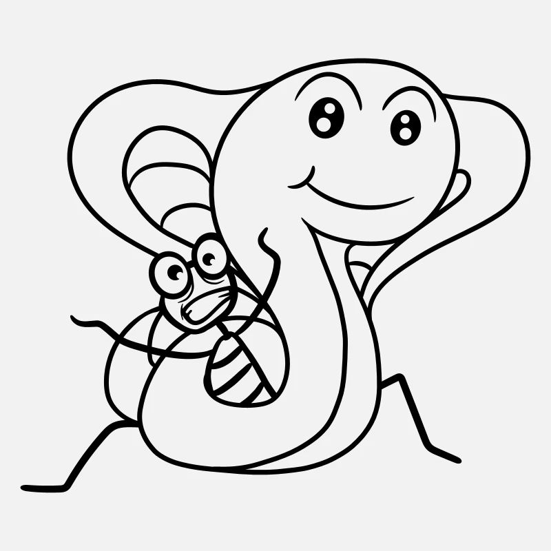 constrictor strangling young human being man cobra