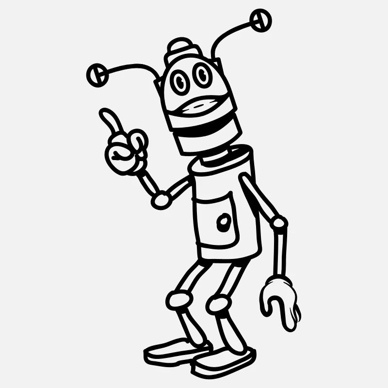 Attention cool drôle de robot fun comique