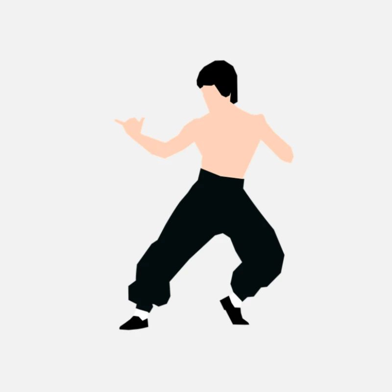 Bruce lee Combat Pose
