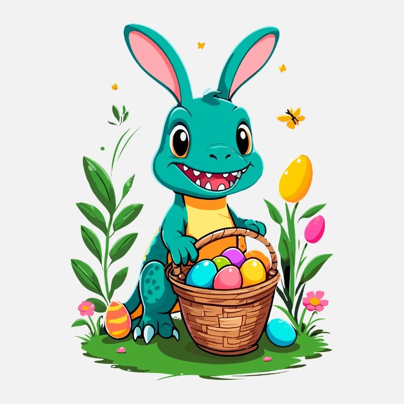 Iconic Easter Dinosaur Dinosaur Easter Bunny