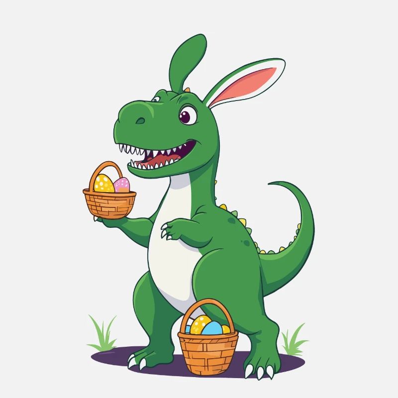 Iconic Easter Dinosaur Dinosaur Easter Bunny