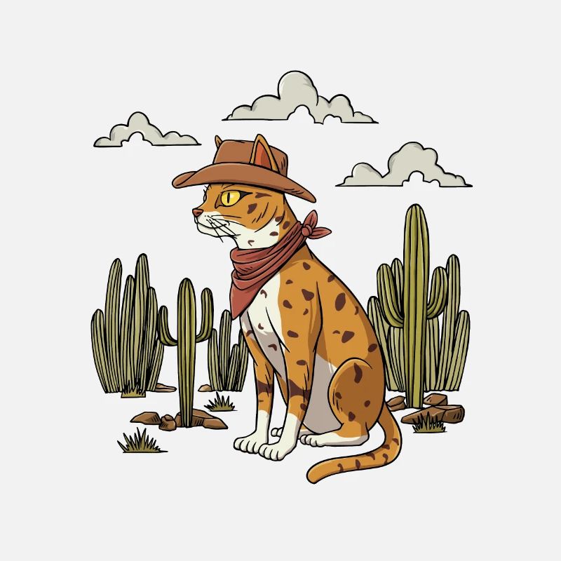Conception de chat texan
