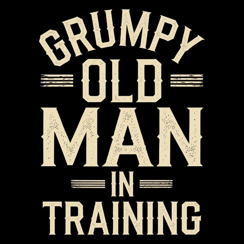 Mürrischer Alter Mann Grumpy