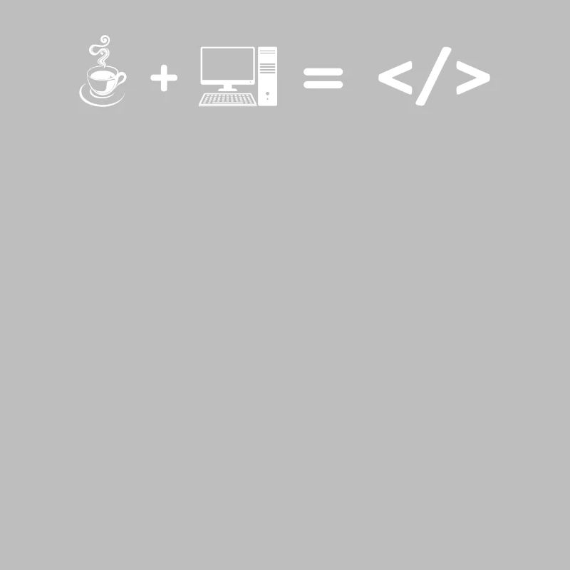Coffee + computer = coding