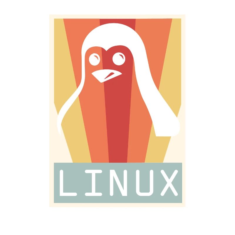 Geek Linux Penguin PC Nerd IT Expert