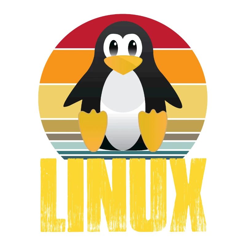 Linux Retro Vintage Geek Style Hacking