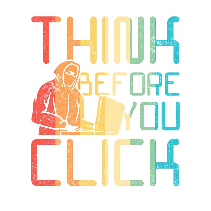 Ethischer Hacker Think Before You Click